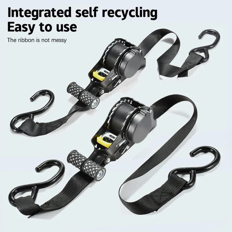 Correia retrátil automática com catraca, fita retrátil automática para motocicletas, correias de bagagem de conveniência - Peça para Jet Ski