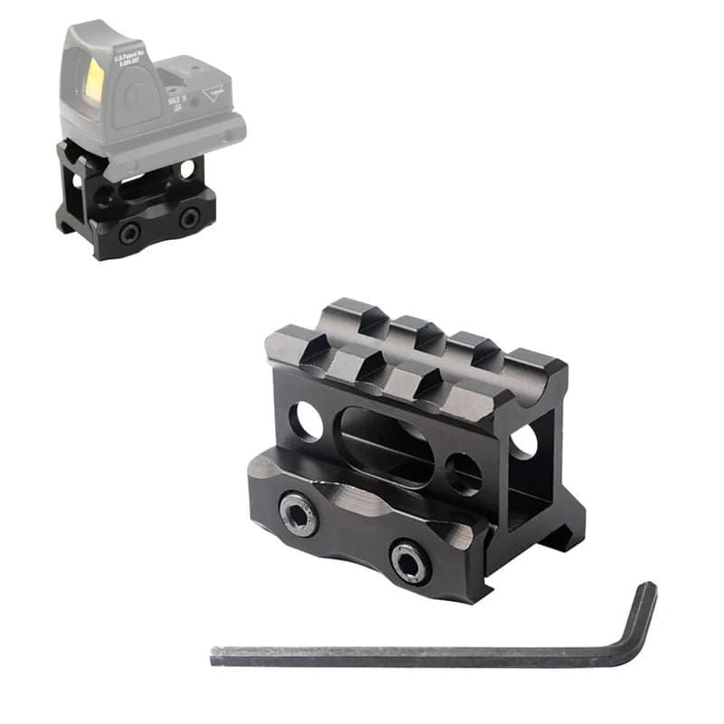 Montagem riser 1 "de altura picatinny curto riser montagem liga de alumínio escopo riser base montagem 20mm trilho picatinny - Peça para Jet Ski