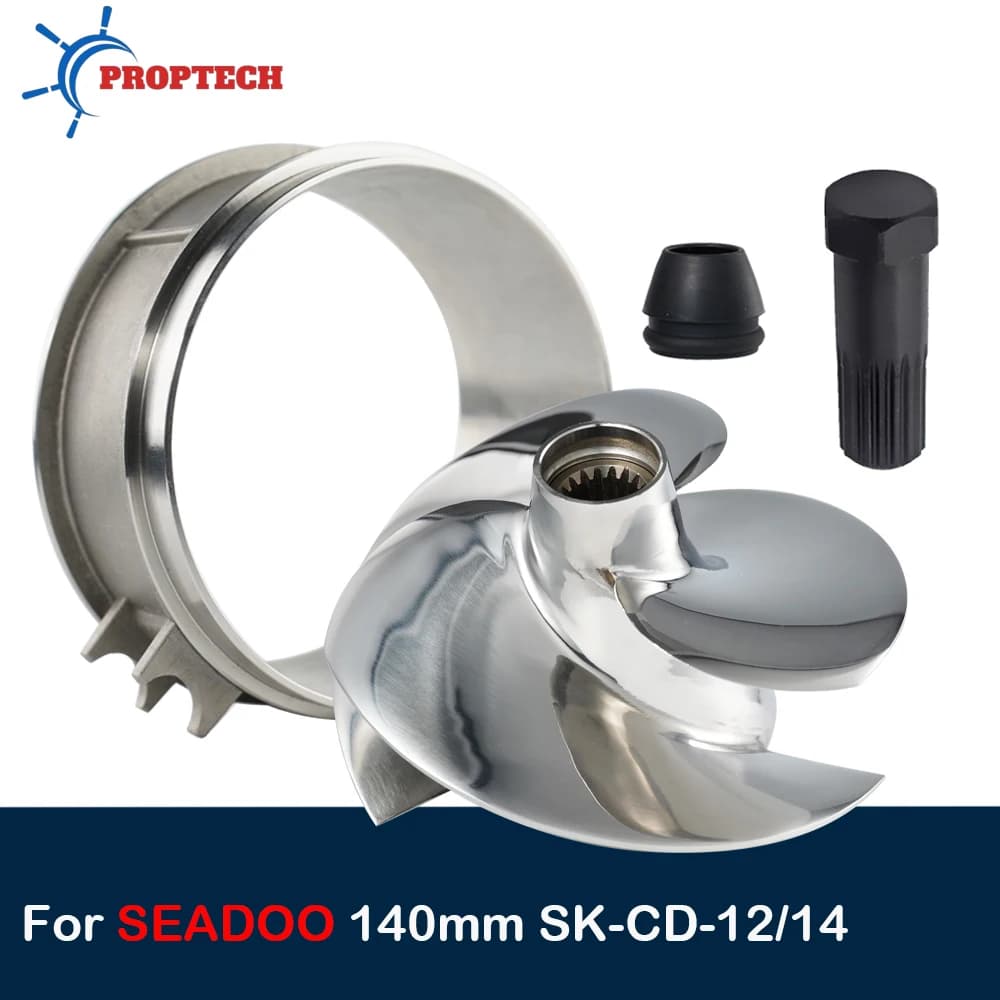 Kit de impulsor de jet ski substituído solas SK-CD-12/14 para sea-doo spark 900 ho ace spark trixx 140mm impulsor com ferramenta de inicialização de anel de desgaste - Peça para Jet Ski