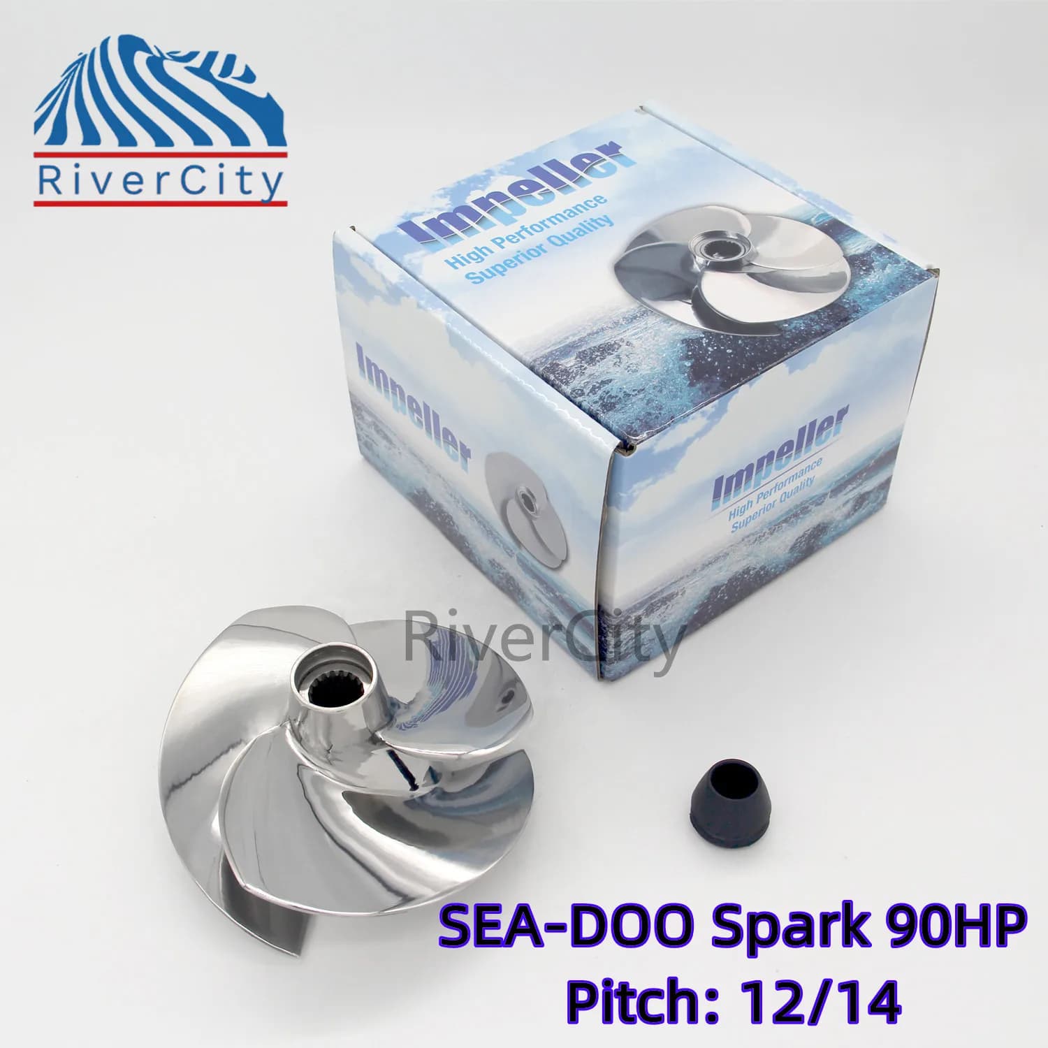Jetski-BRP Spark Impeller Wheel Prop Propeller, SPARK ACE 900 SPARK, ACE 900 HO, Versão atualizada, 12 14 - Peça para Jet Ski